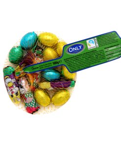 Milk chocolate eggs & bunnies with hazelnut- & milk cream 100g