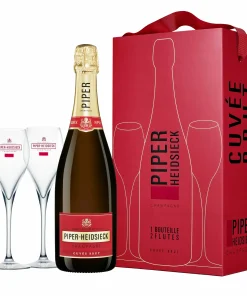 Piper Heidsieck Cuvee Brut Double Flute Gift Box 750ml