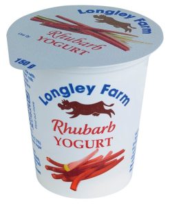 Longley Rhubarb Yoghurt – 6 x 150g