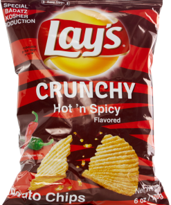 Chips Potato Hot N Spicy Crunchy 7Oz Lays (D)