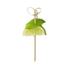 PAC LOOPED BAMBOO SKEWER 6.5CM 100PC