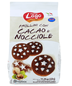 COCOA AND HAZELNUT COOKIES 320g
