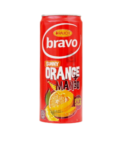 Rauch Bravo Sunny Orange & Mango Can Juice 330ml
