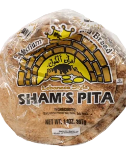 SHAM’S Lebanese style W/W PITA -MEDIUM 14 OZ