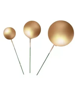 Gold Mixed Decorative Balls Pack of 20