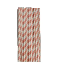 Paper Straws Light Pink Pack of 25