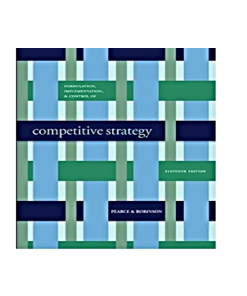 Formulation Implementation, and Control of Competitive Strategy 11th Edition